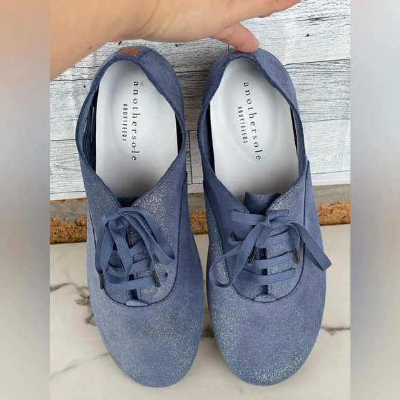 Another sole blue metallic oxfords size 37 - Picture 4 of 12